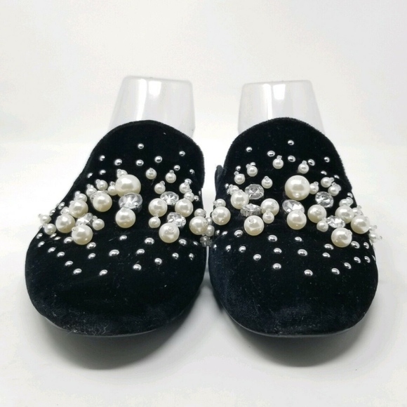 STEVE MADDEN Mules Slippers 10 M Black Velvet - Picture 3 of 8